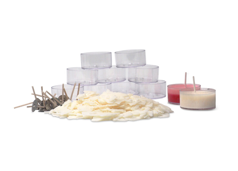 Soy Tea Light Candle Kit (No Fragrance)