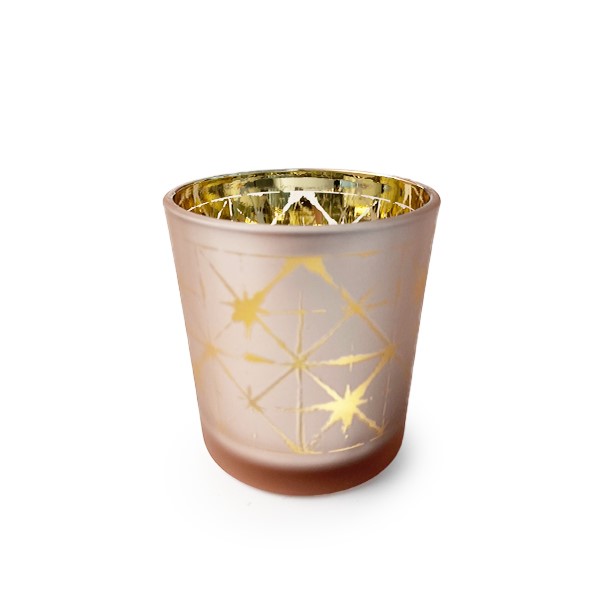 Pink Stars Candle Jar